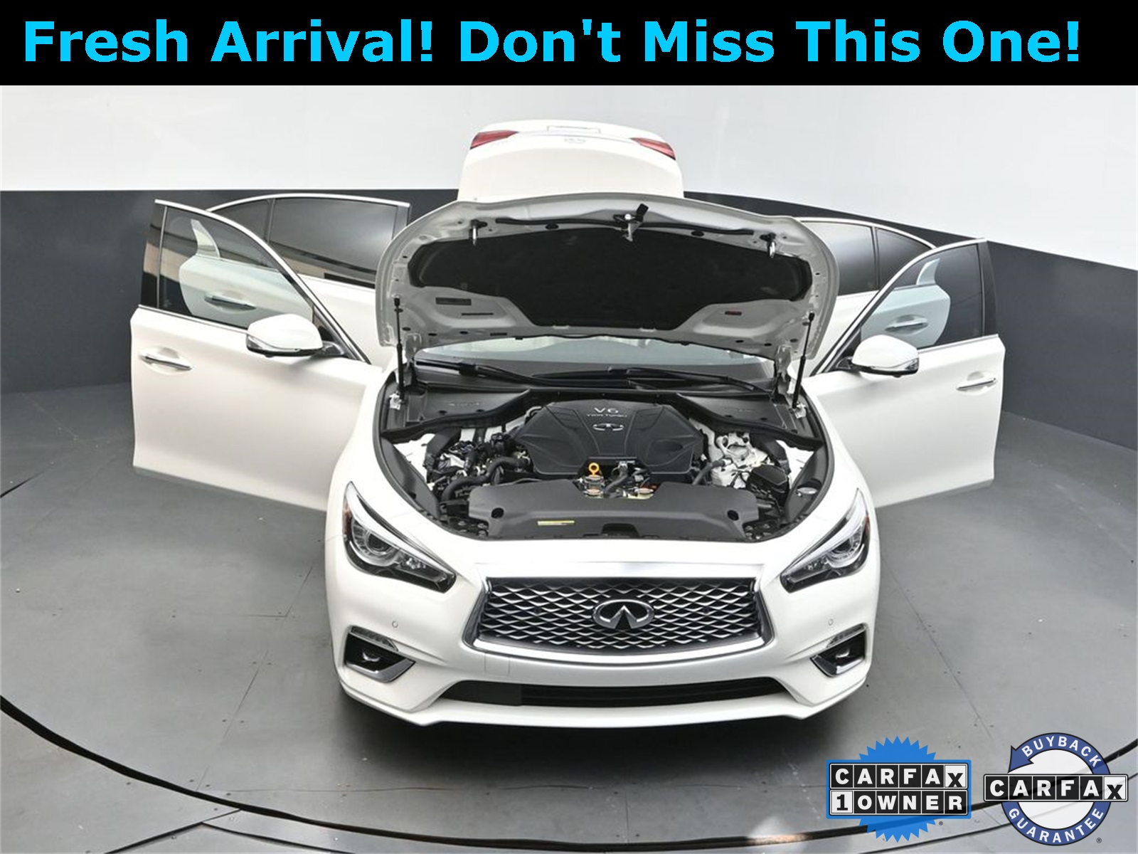 2022 Majestic White INFINITI Q50 LUXE RWD Sedan