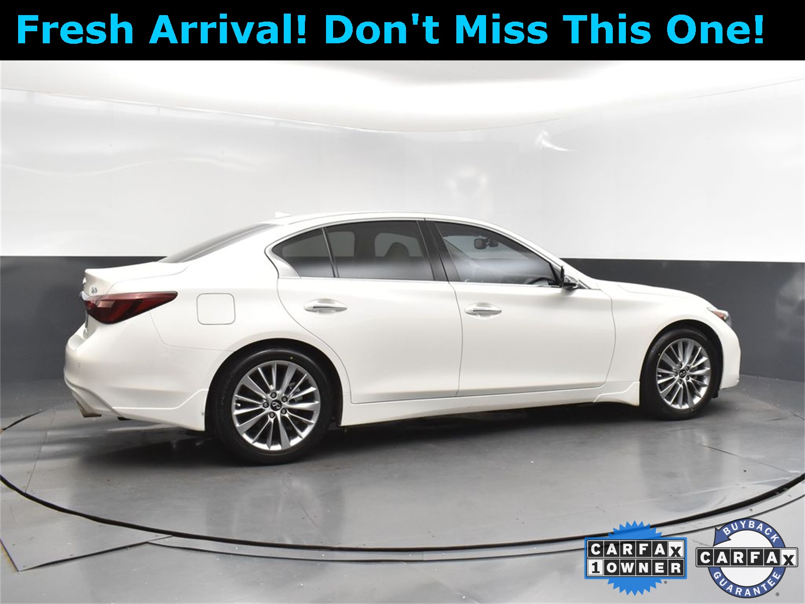 2022 Majestic White INFINITI Q50 LUXE RWD Sedan