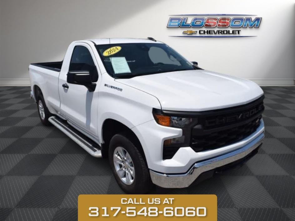 2024 Summit White Chevrolet Silverado 1500 WT Truck