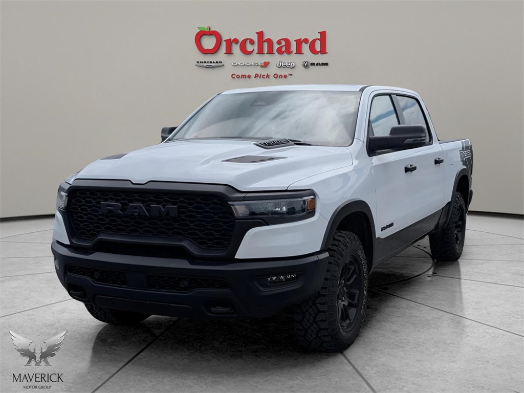 2025 Bright White Clearcoat Ram 1500 Rebel 4X4 Truck