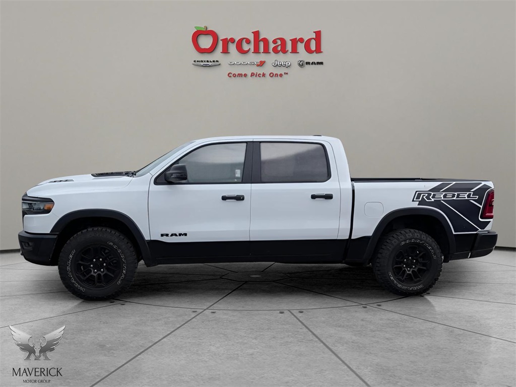 2025 Bright White Clearcoat Ram 1500 Rebel 4X4 Truck