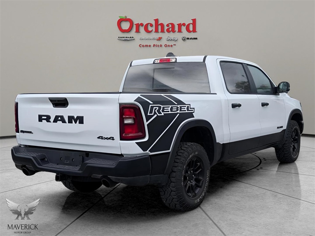 2025 Bright White Clearcoat Ram 1500 Rebel 4X4 Truck