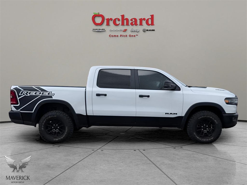 2025 Bright White Clearcoat Ram 1500 Rebel 4X4 Truck