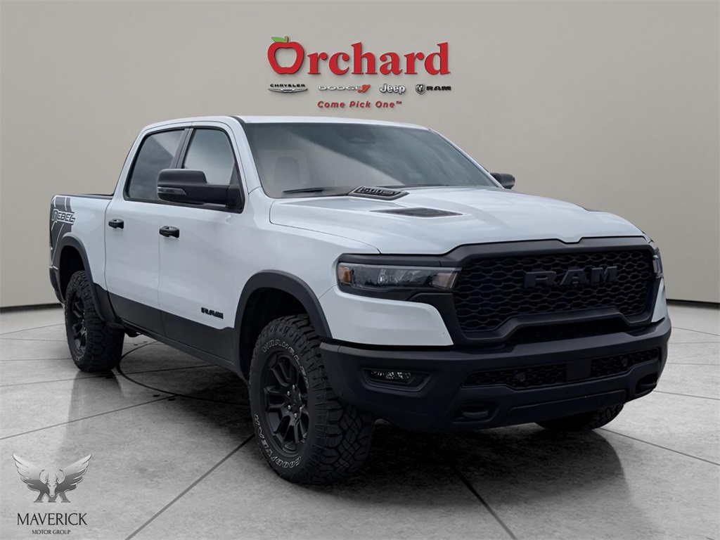 2025 Bright White Clearcoat Ram 1500 Rebel 4X4 Truck