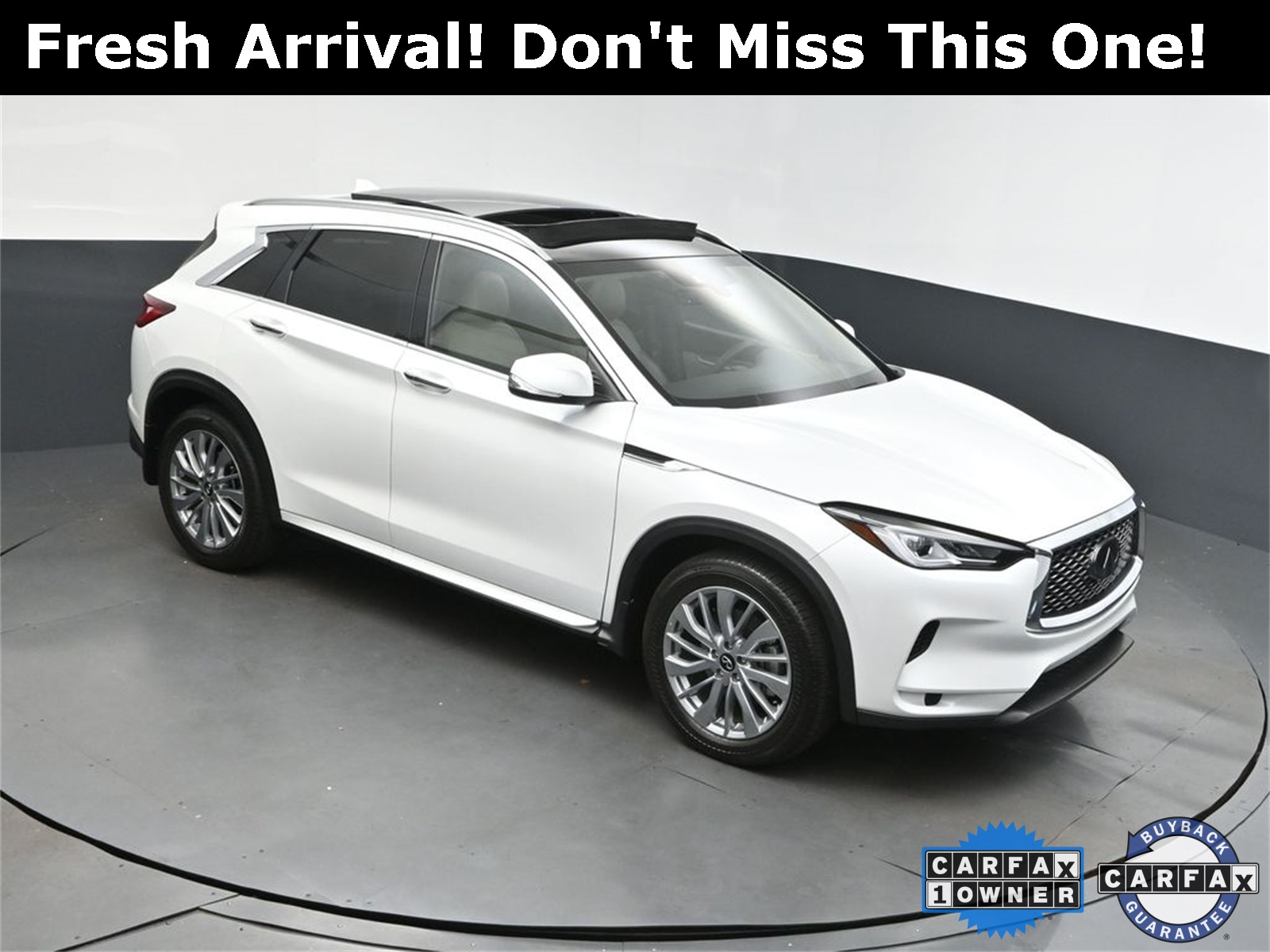 2023 White INFINITI QX50 LUXE SUV
