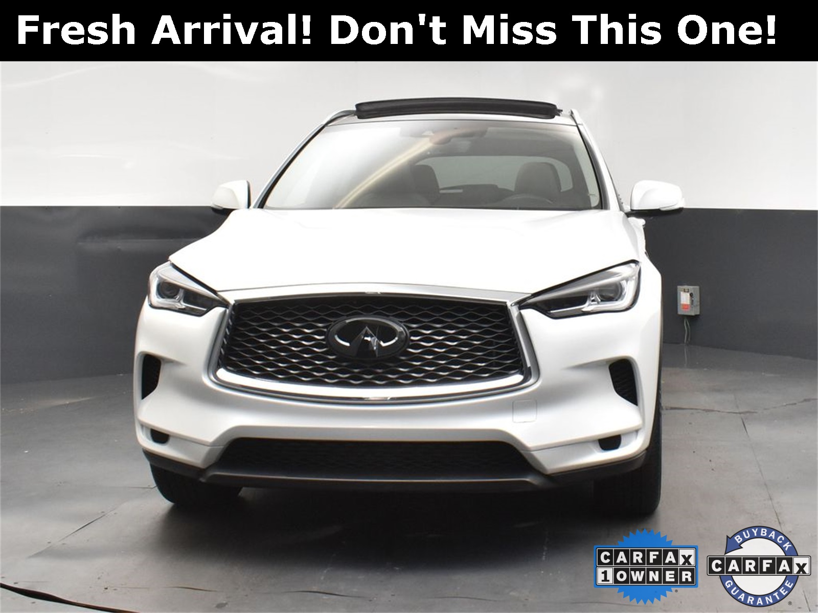2023 White INFINITI QX50 LUXE FWD SUV