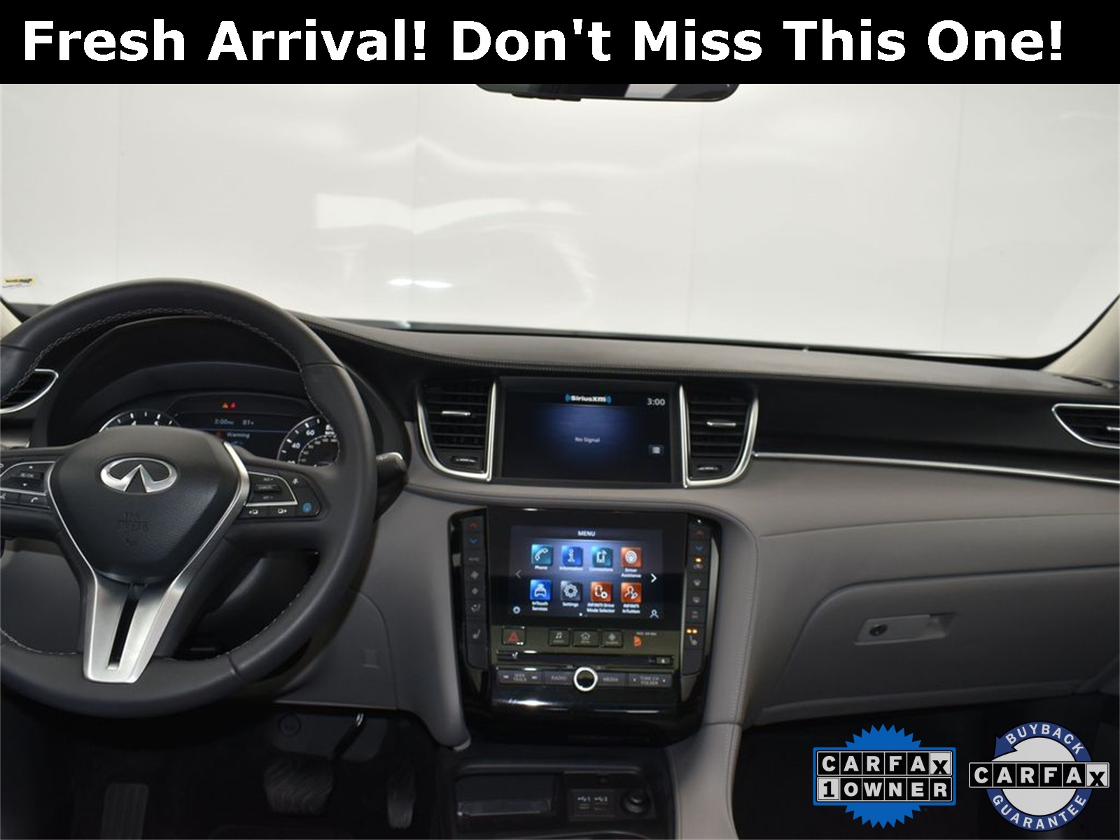 2023 White INFINITI QX50 LUXE FWD SUV