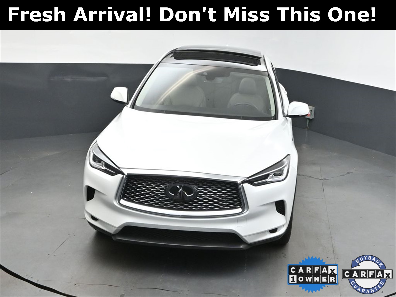 2023 White INFINITI QX50 LUXE FWD SUV