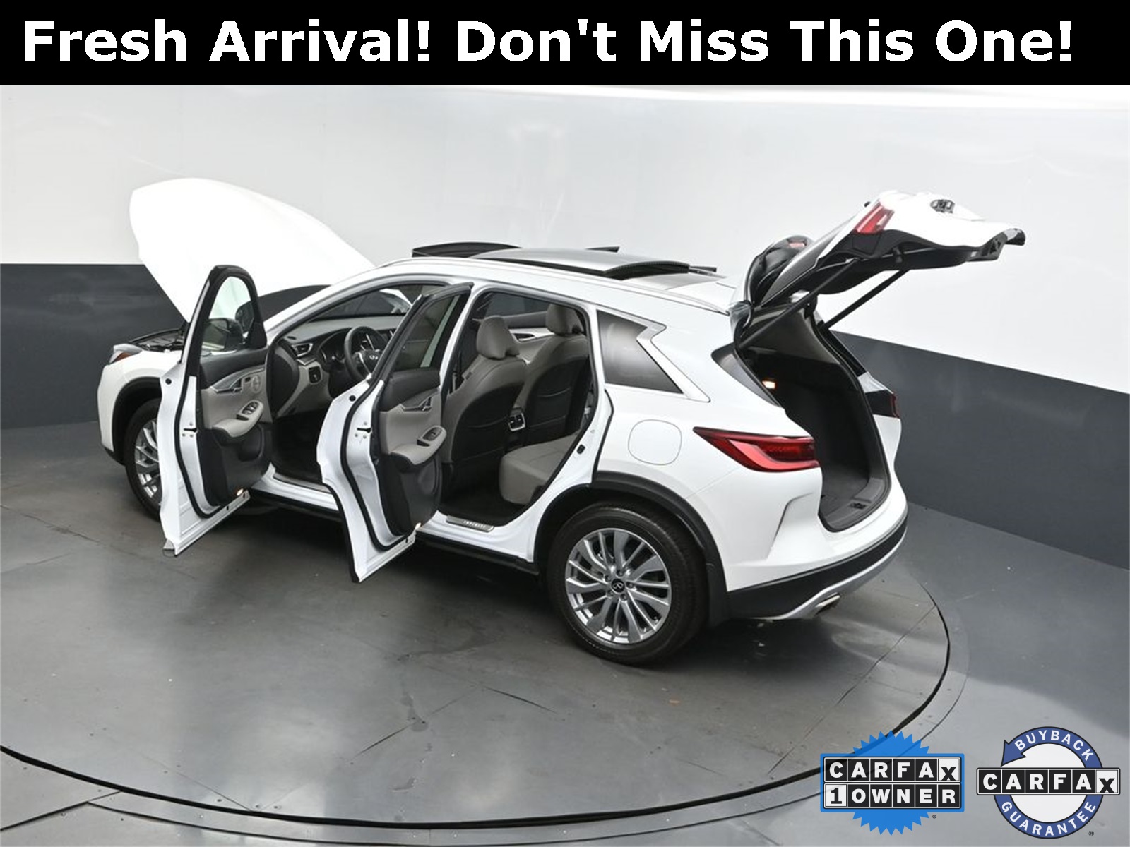 2023 White INFINITI QX50 LUXE FWD SUV