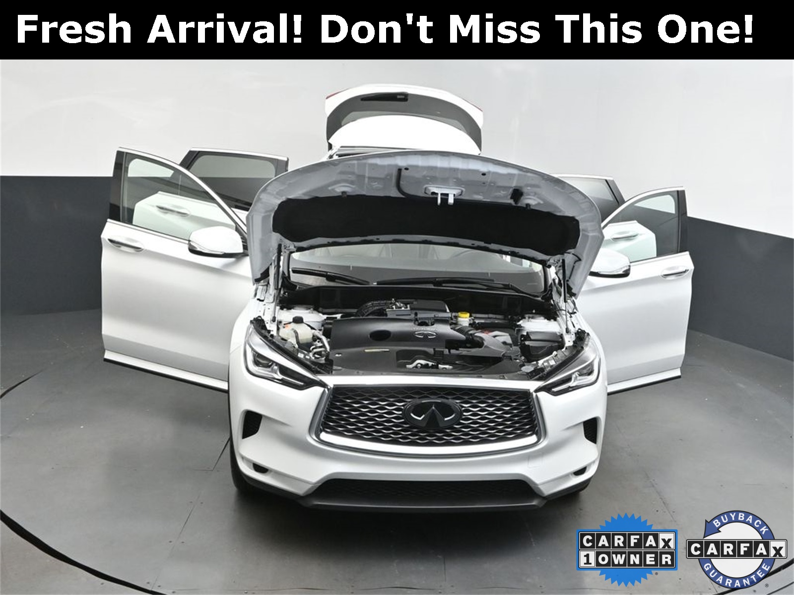 2023 White INFINITI QX50 LUXE FWD SUV