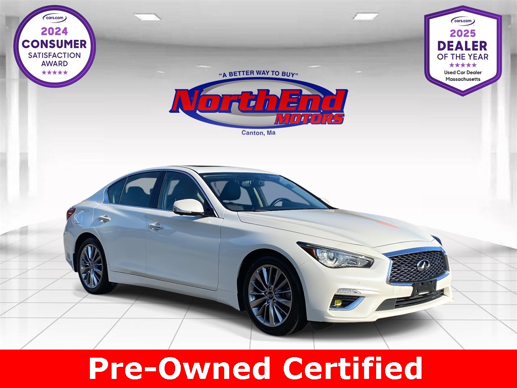 2022 Majestic White INFINITI Q50 LUXE AWD Sedan