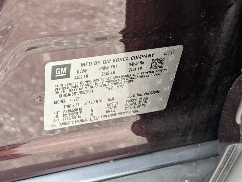 used 2018 Buick Encore car, priced at $15,988