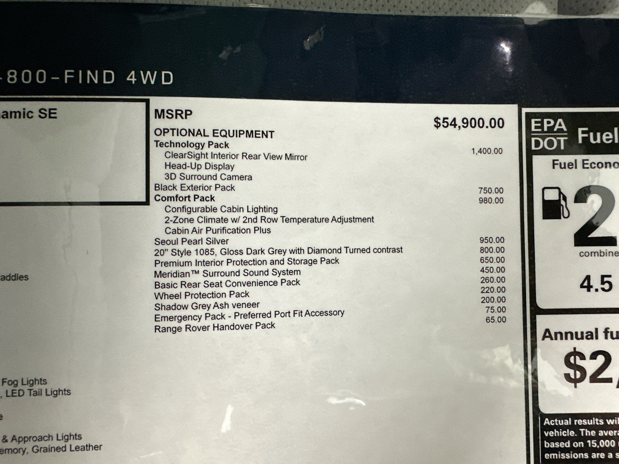 new 2024 Land Rover Range Rover Evoque car, priced at $56,875