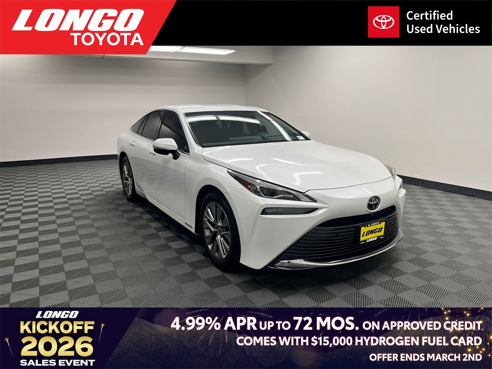 used 2023 Toyota Mirai car, priced at $13,288
