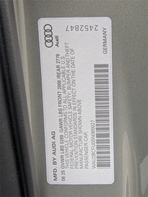 new 2025 Audi A5 car, priced at $55,025