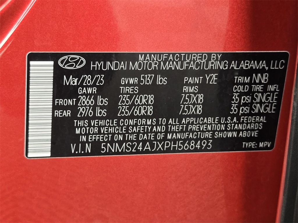 used 2023 Hyundai Santa Fe car, priced at $18,288