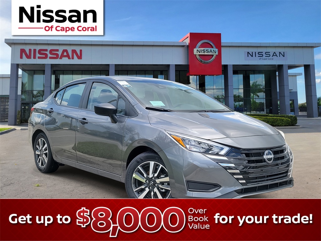 2025 Gun Metallic Nissan Versa 1.6 S Sedan