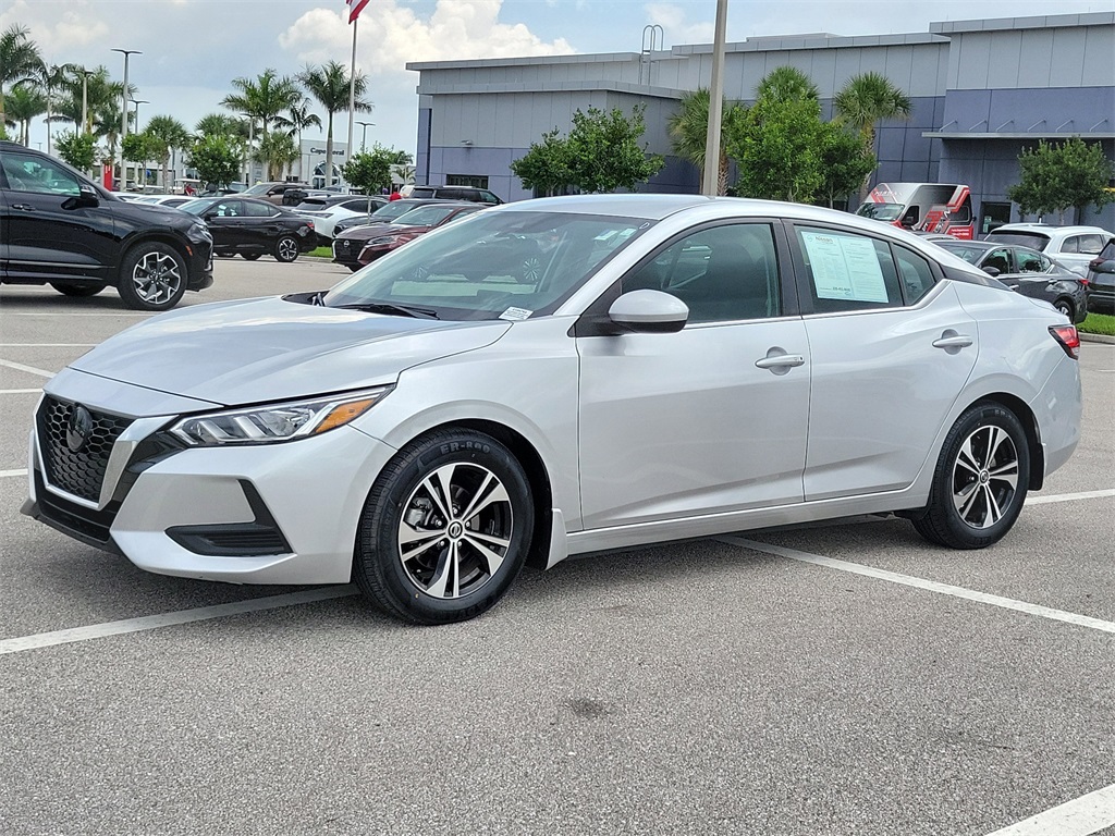 2022 Brilliant Silver Metallic Nissan Sentra SV FWD Sedan