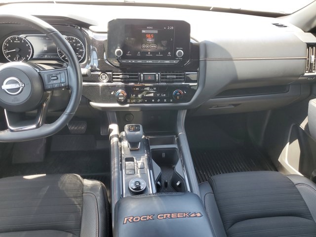 2023 Pearl White Tricoat/Super Black Nissan Pathfinder Rock Creek 4X4 SUV
