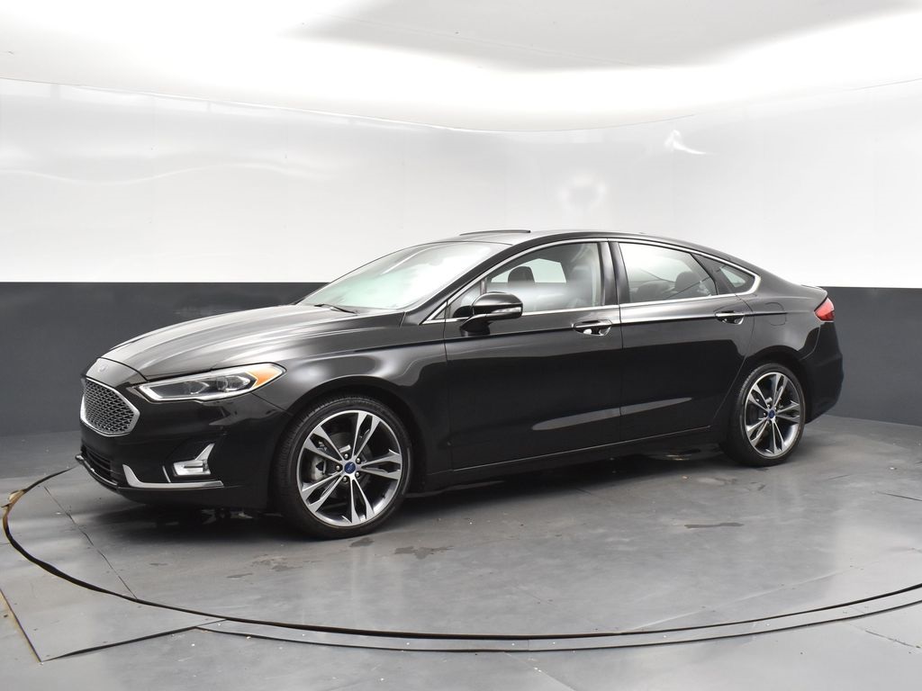 2020 Black Metallic Ford Fusion Titanium AWD Sedan