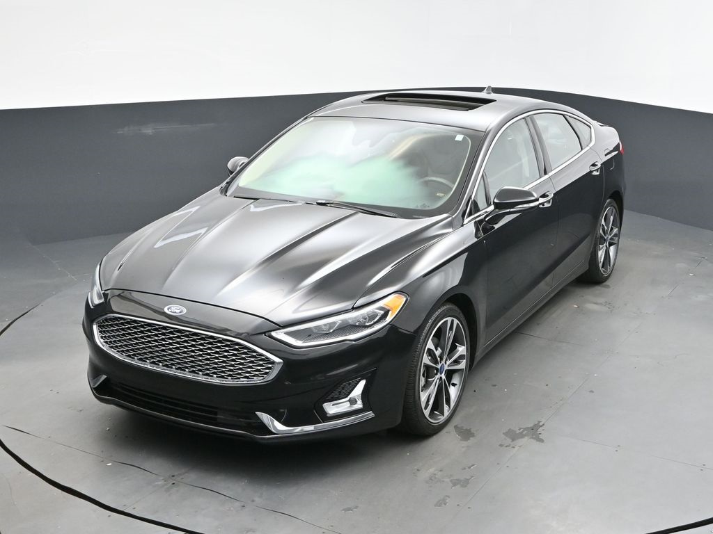 2020 Black Metallic Ford Fusion Titanium AWD Sedan