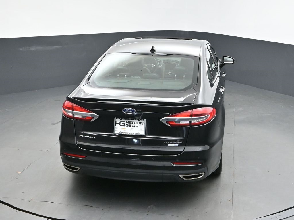 2020 Black Metallic Ford Fusion Titanium AWD Sedan