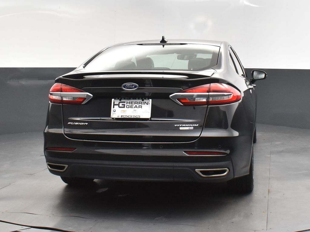 2020 Black Metallic Ford Fusion Titanium AWD Sedan