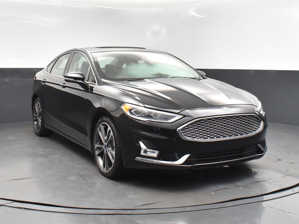2020 Black Metallic Ford Fusion Titanium AWD Sedan