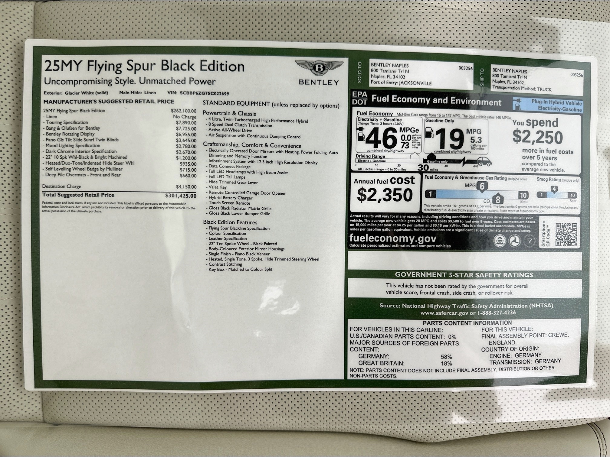 new 2025 Bentley Flying Spur car