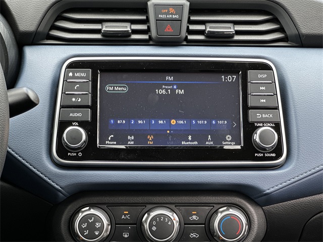 2025 Gray Sky Pearl Nissan Versa 1.6 SV FWD Sedan