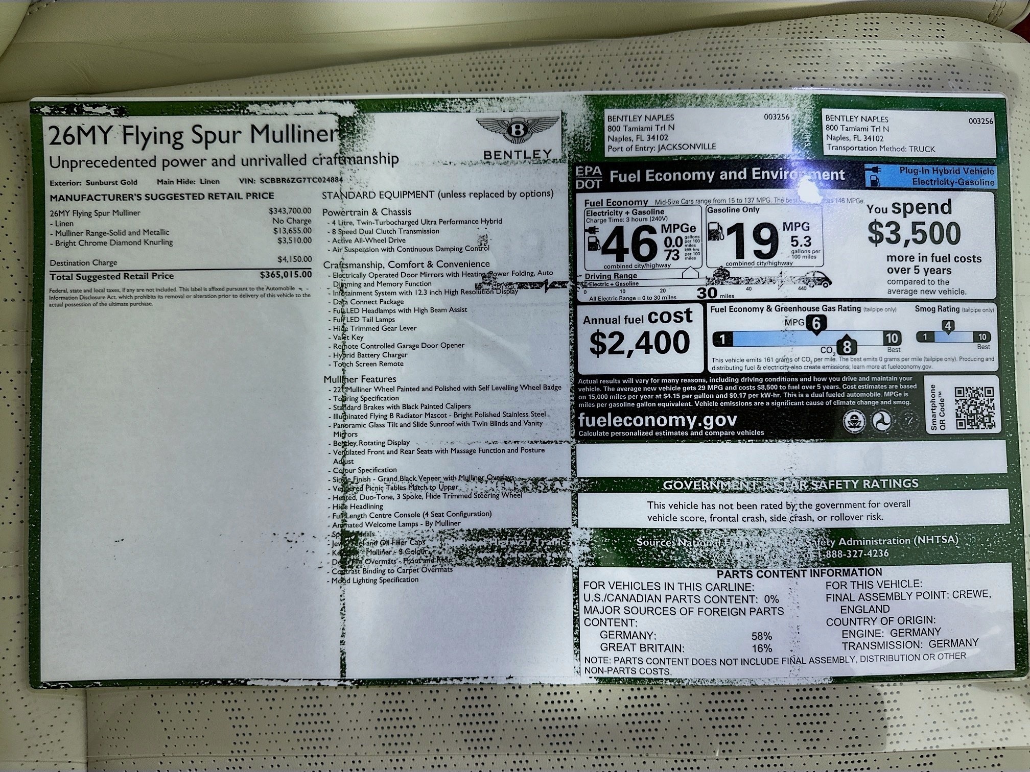 new 2026 Bentley Flying Spur car