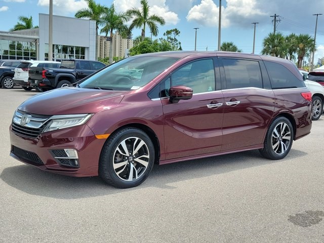 2020 Red Honda Odyssey Elite FWD Van