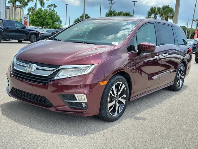 2020 Red Honda Odyssey Elite FWD Van