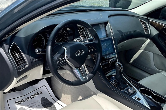 2018 Hagane Blue INFINITI Q50 3.0t LUXE AWD Sedan