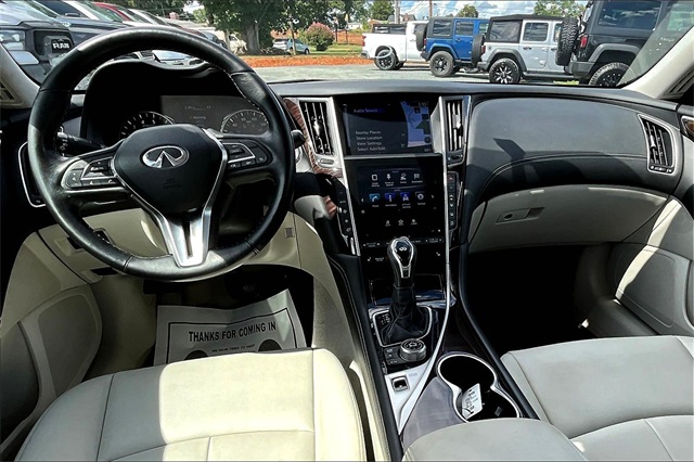 2018 Hagane Blue INFINITI Q50 3.0t LUXE AWD Sedan