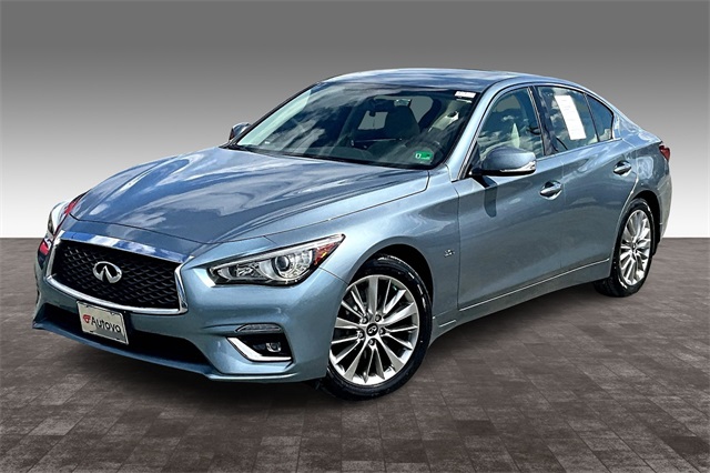 2018 Hagane Blue INFINITI Q50 3.0t LUXE AWD Sedan