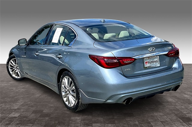2018 Hagane Blue INFINITI Q50 3.0t LUXE AWD Sedan