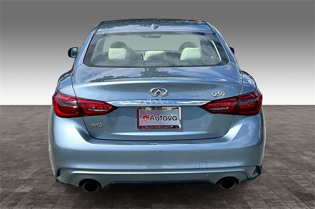 2018 Hagane Blue INFINITI Q50 3.0t LUXE AWD Sedan
