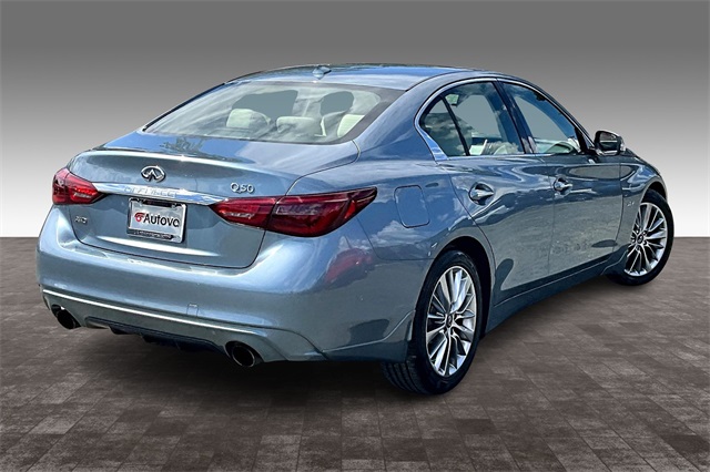 2018 Hagane Blue INFINITI Q50 3.0t LUXE AWD Sedan