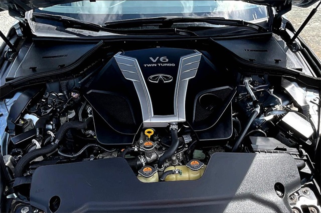 2018 Hagane Blue INFINITI Q50 3.0t LUXE AWD Sedan