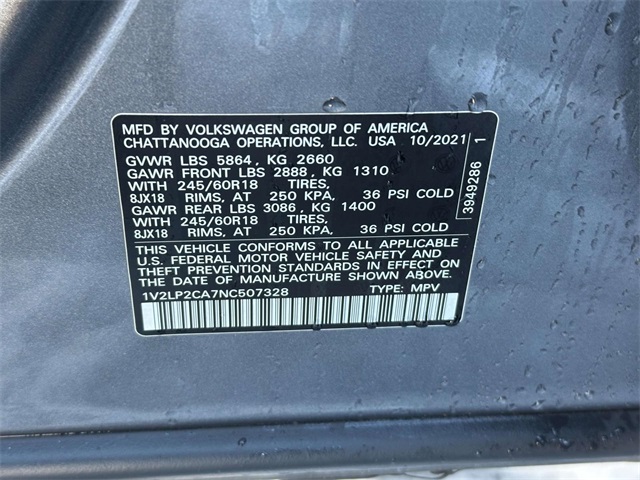 used 2022 Volkswagen Atlas car, priced at $27,404