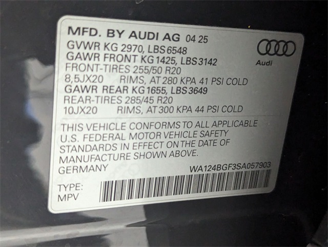 used 2025 Audi Q6 e-tron car, priced at $51,581