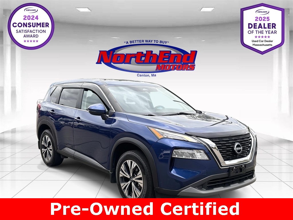 2022 Caspian Blue Metallic Nissan Rogue SV AWD SUV
