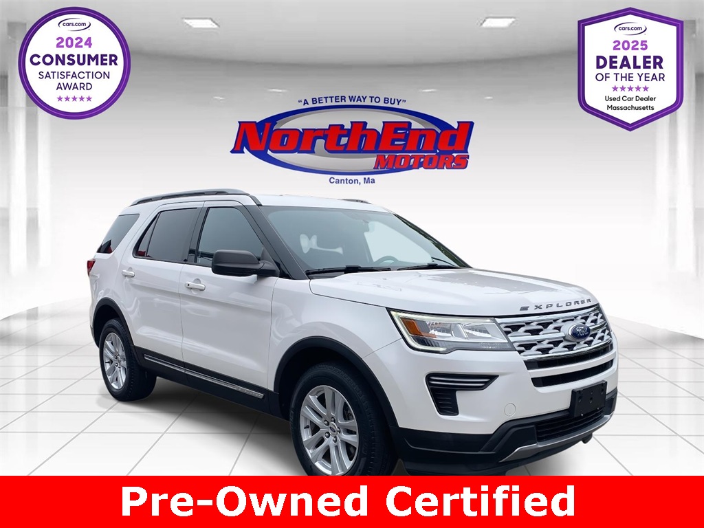 2018 White Platinum Ford Explorer XLT SUV