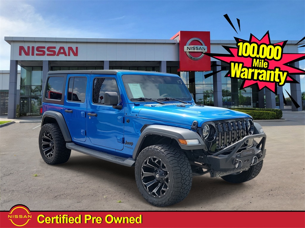2021 Hydro Blue Pearl Coat Jeep Wrangler Unlimited Willys 4X4 SUV