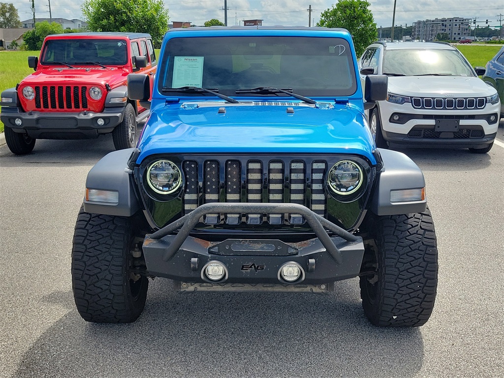 2021 Hydro Blue Pearl Coat Jeep Wrangler Unlimited Willys 4X4 SUV