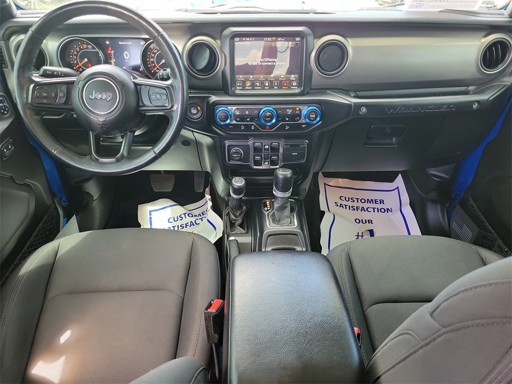2021 Hydro Blue Pearl Coat Jeep Wrangler Unlimited Willys 4X4 SUV