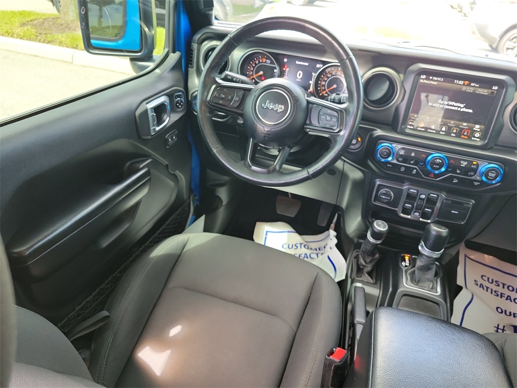 2021 Hydro Blue Pearl Coat Jeep Wrangler Unlimited Willys 4X4 SUV