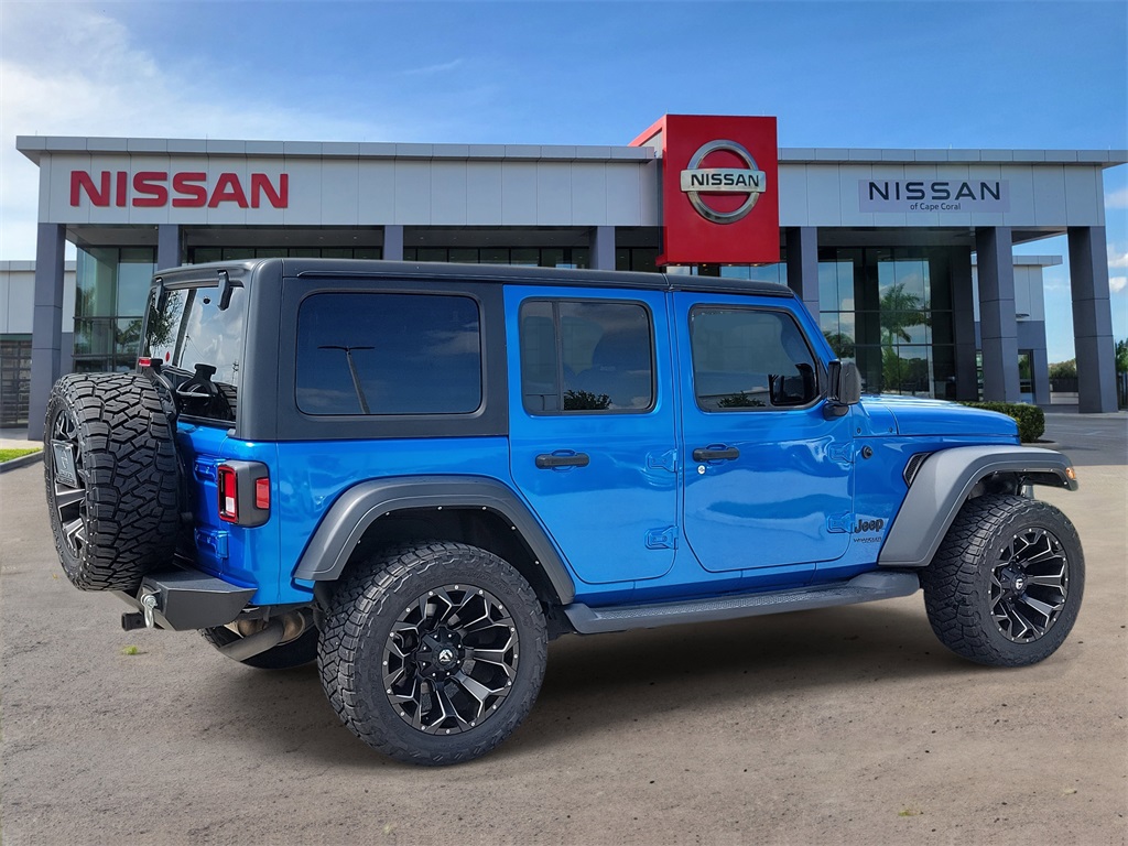 2021 Hydro Blue Pearl Coat Jeep Wrangler Unlimited Willys 4X4 SUV