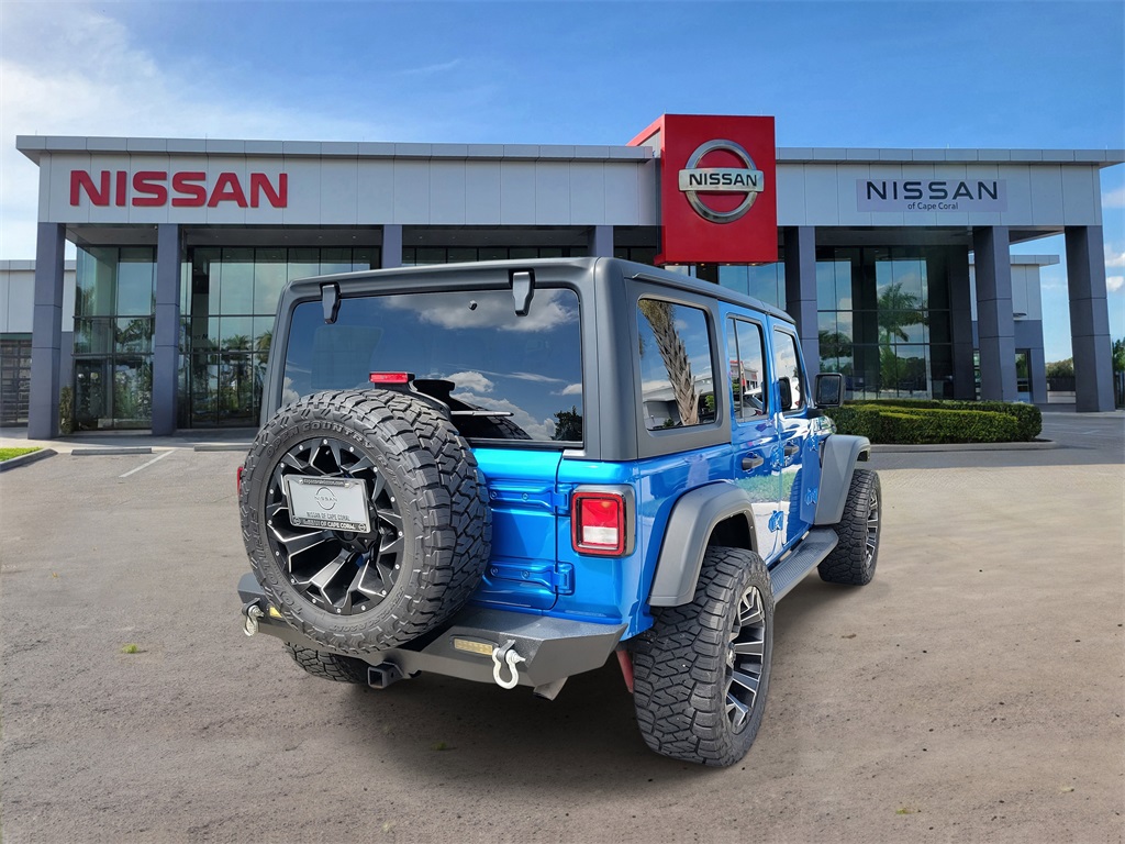 2021 Hydro Blue Pearl Coat Jeep Wrangler Unlimited Willys 4X4 SUV